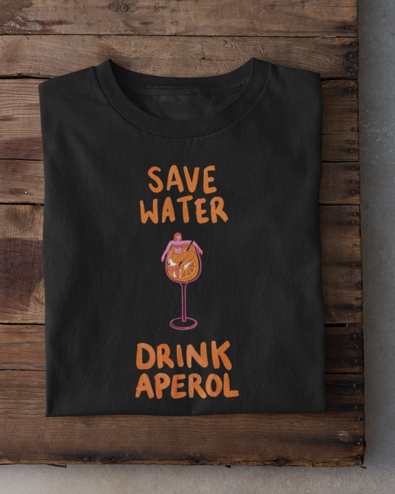 SAVE WATER DRINK APEROL - Oversized  Shirt Premium