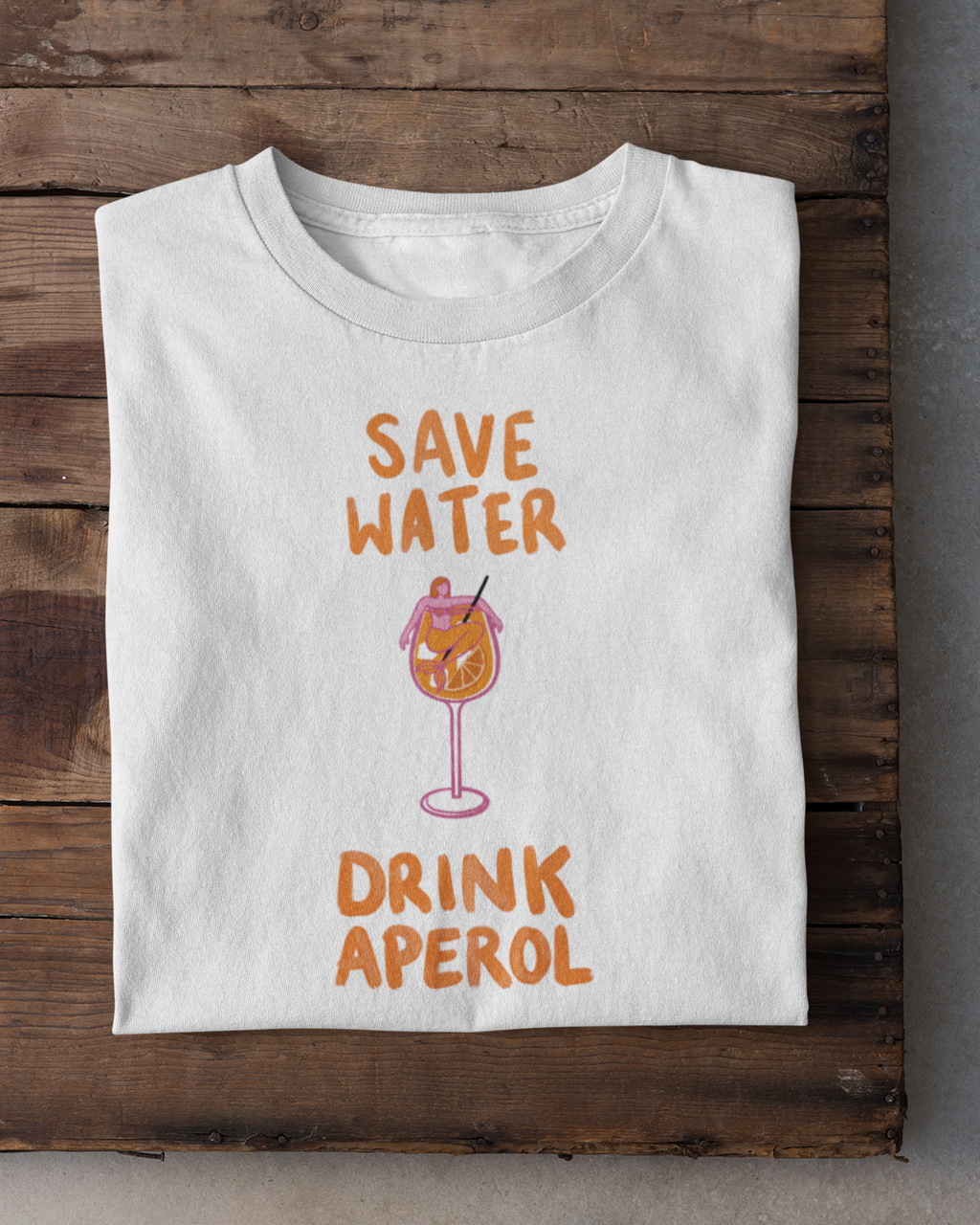 SAVE WATER DRINK APEROL - Oversized  Shirt Premium