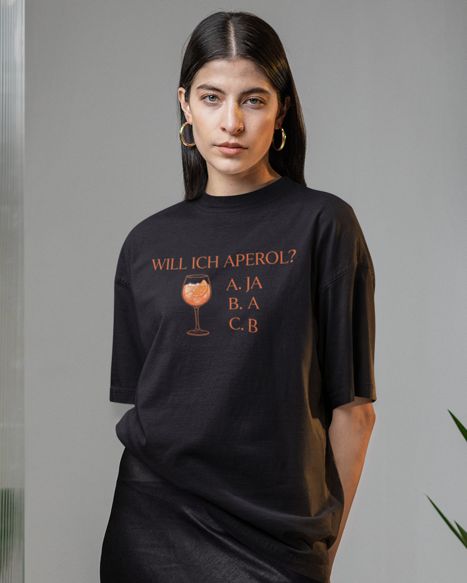 WILL ICH APEROL? - Oversized Shirt Premium