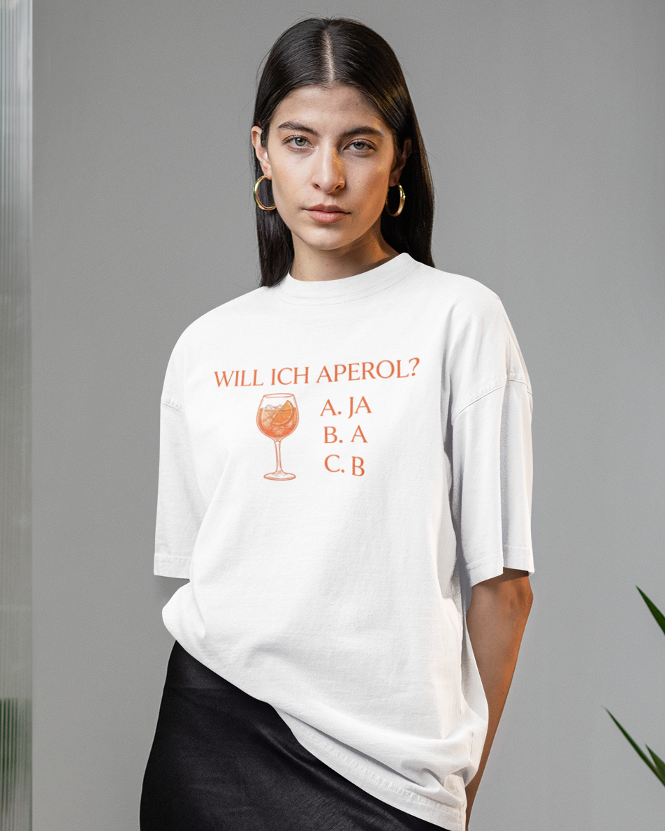 WILL ICH APEROL? - Oversized Shirt Premium